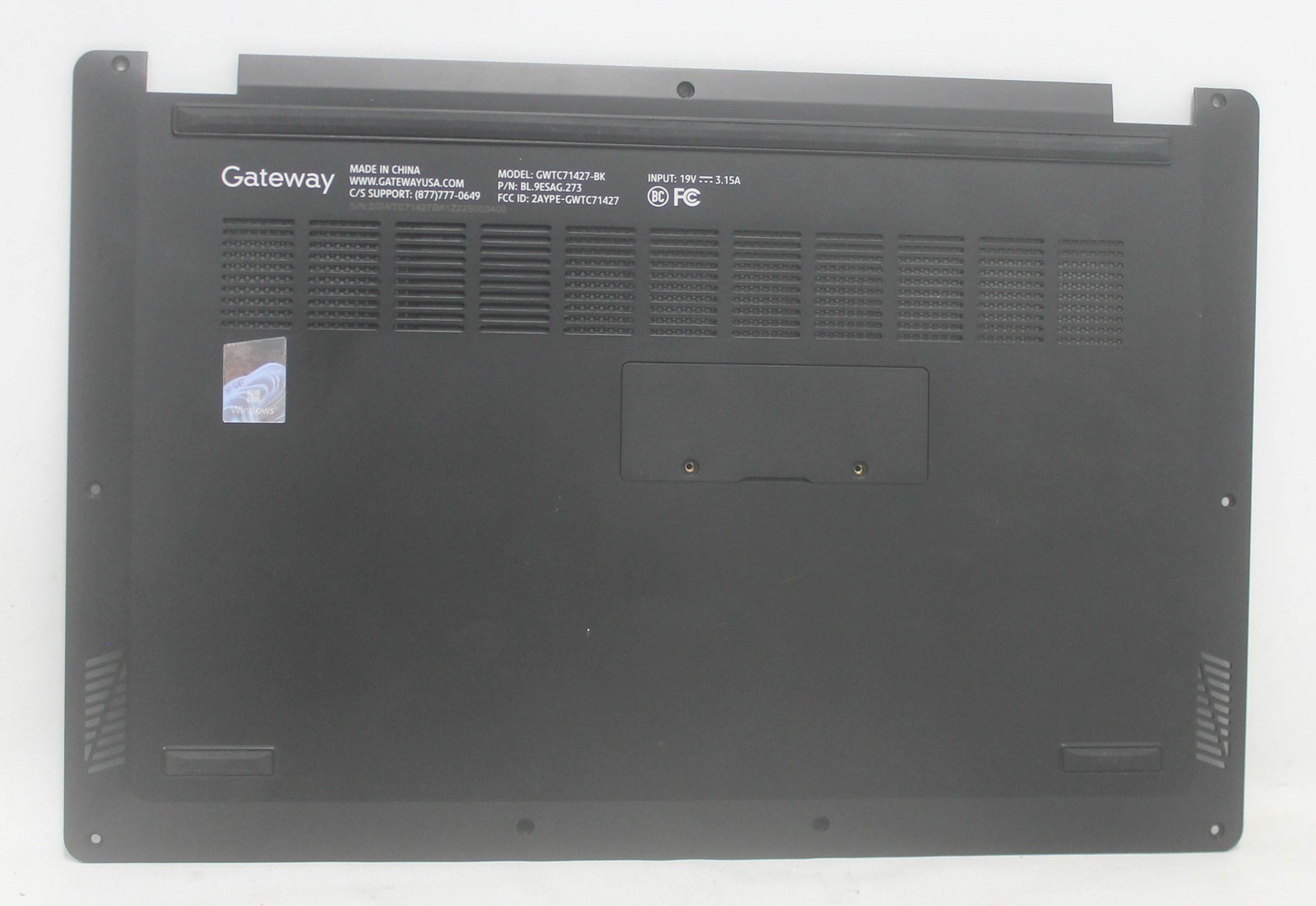 LOWER-DOOR-GWTE Gateway Bottom Base Cover Black Gwtc71427-Bk "GRADE A"