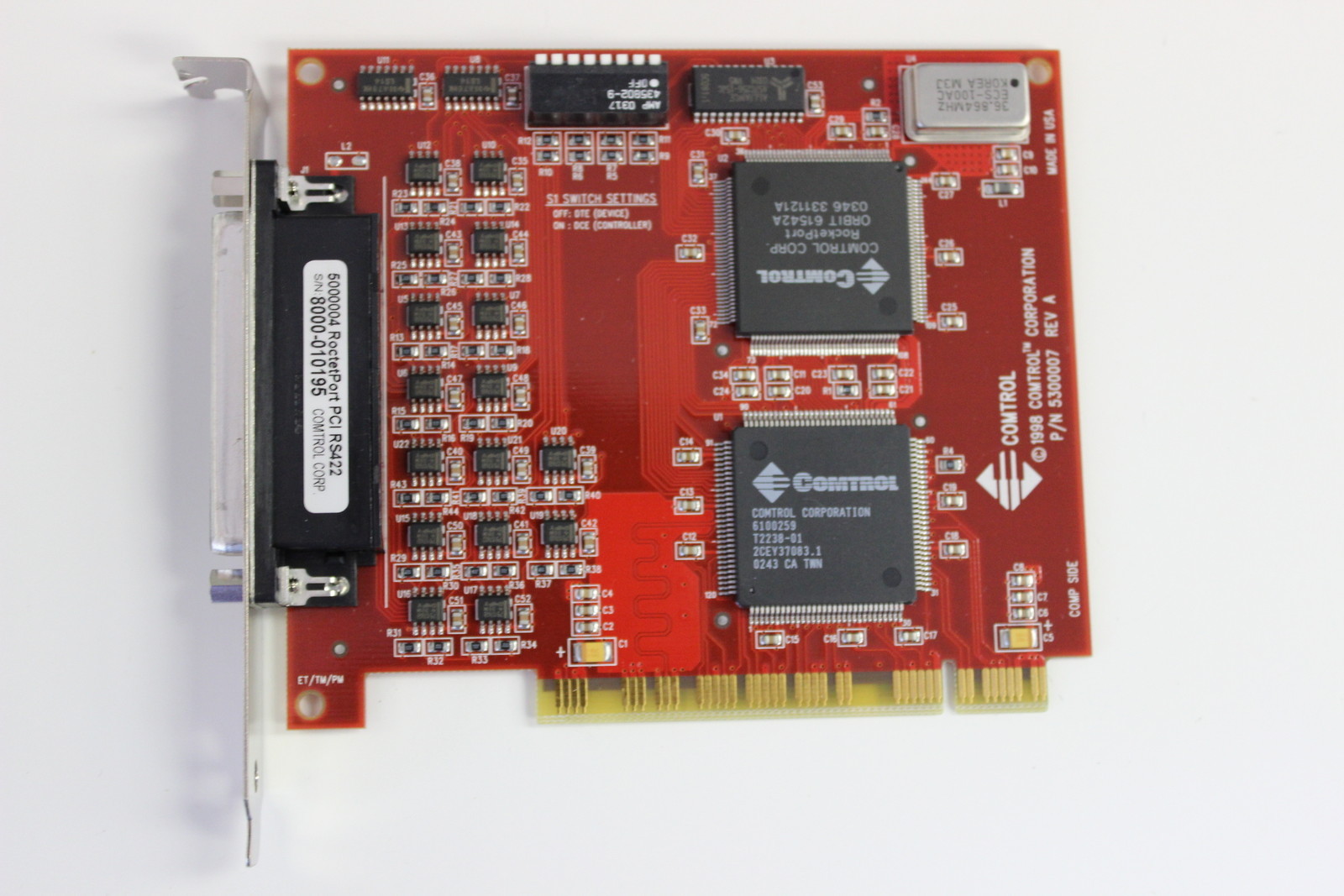 COMTROL 5000004 ROCKETPORT PCI 422 PCI ADAPTER WITH WARRANTY