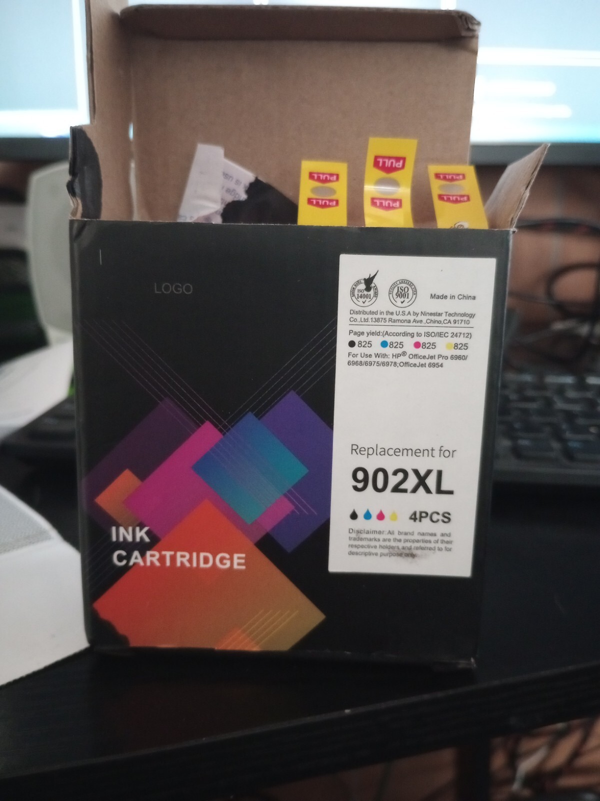 Lemero 902XL ink cartridges      set of 4  Tri-Color Brand New Only. (As Is.)