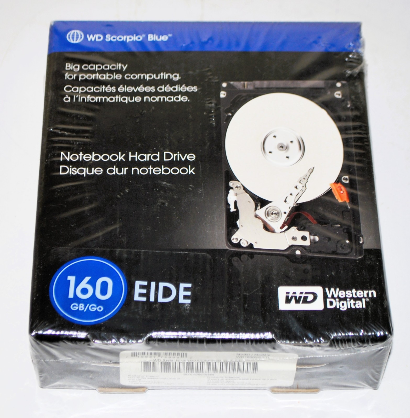 Western Digital 160GB EIDE WD1600VERTL WD Scorpio Notebook Hard Drive New