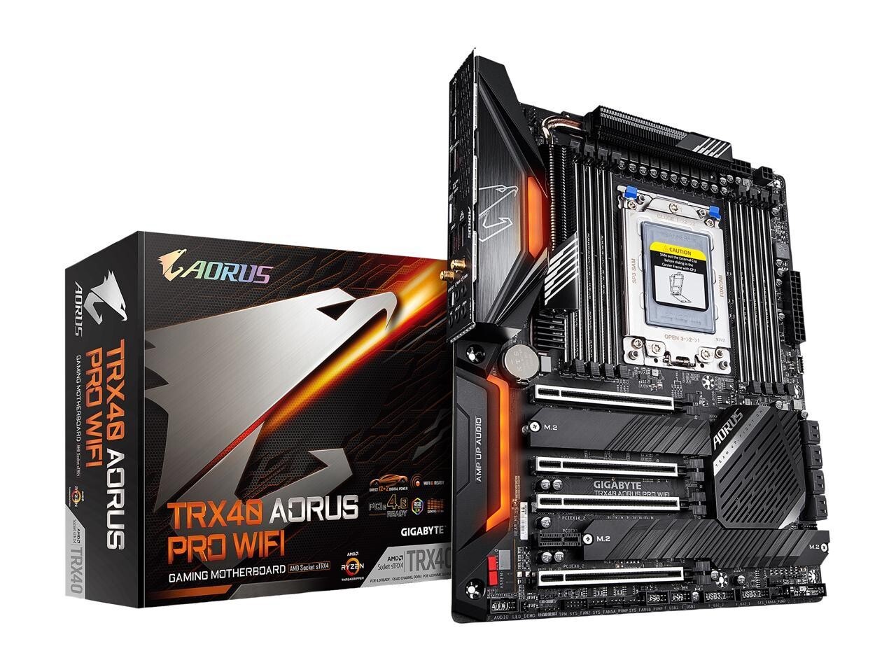 GIGABYTE TRX40 AORUS PRO sTRX4 WIFI ATX AMD Motherboard For Threadripper 3000
