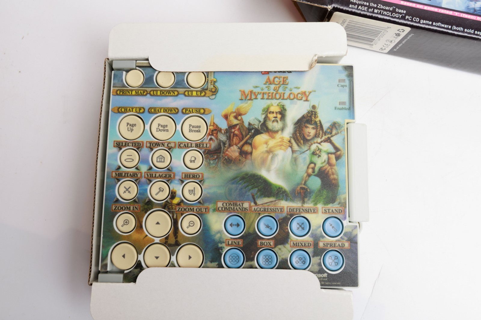 Vintage Age of Mythology Zboard Keyboard Overlay