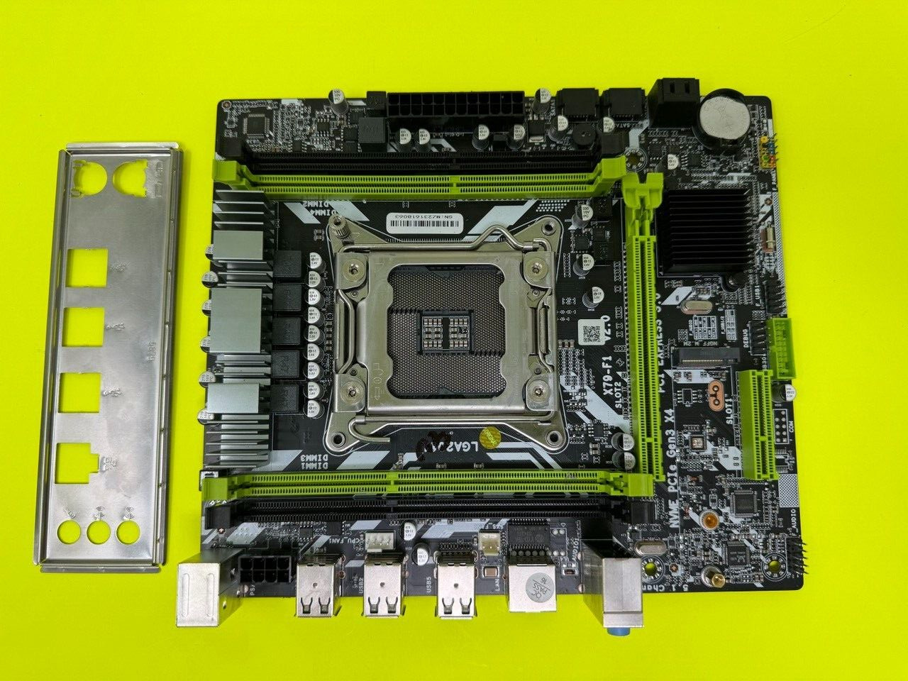 X79 Motherboard X79 F1 LGA2011 Support NVME M.2 SSD Xeon E5 V1 V2 REG ECC DDR3