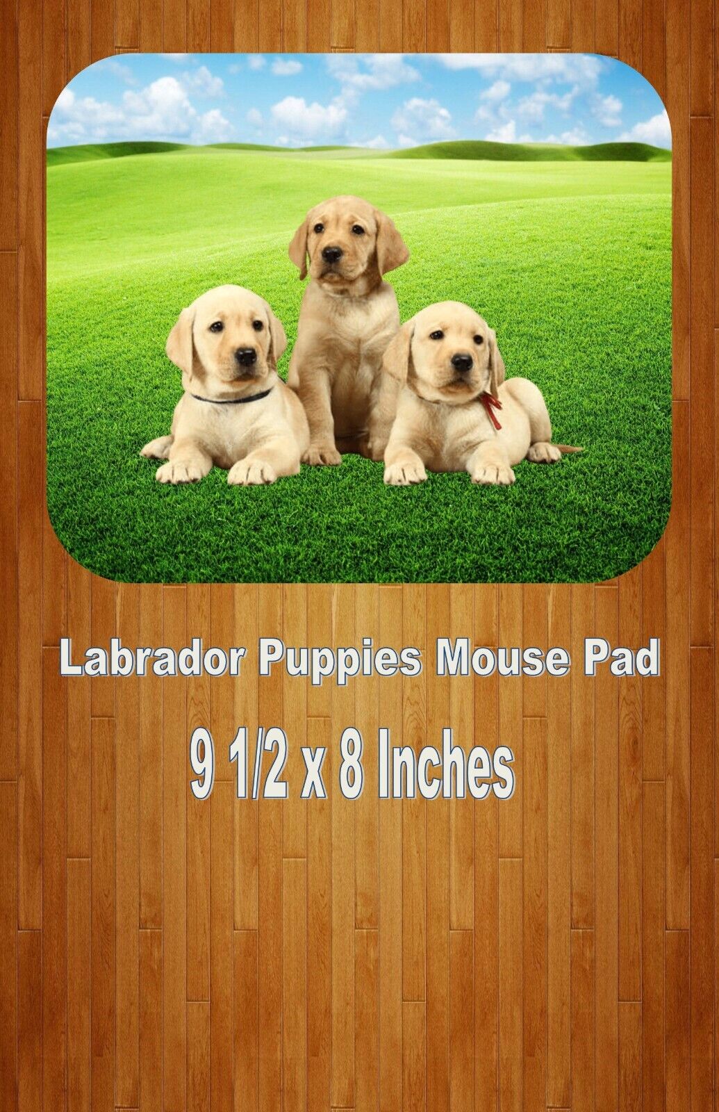Cute Labrador Puppy Dogs 9.5 x 8 Inch Computer/Gaming MOUSE PAD