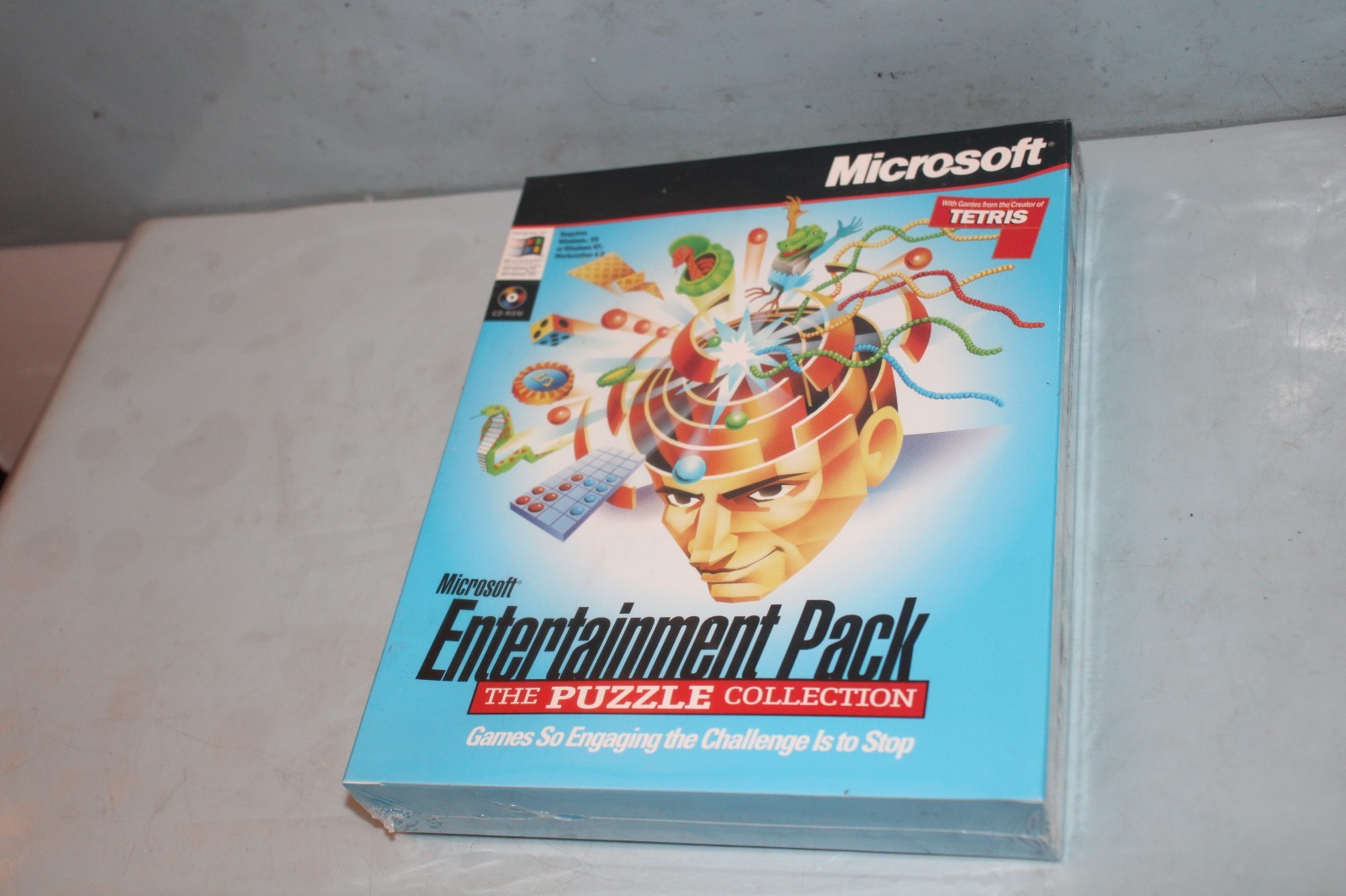 RARE Microsoft Entertainment Pack THE PUZZLE COLLECTION "NEW FACTORY SEALED BOX