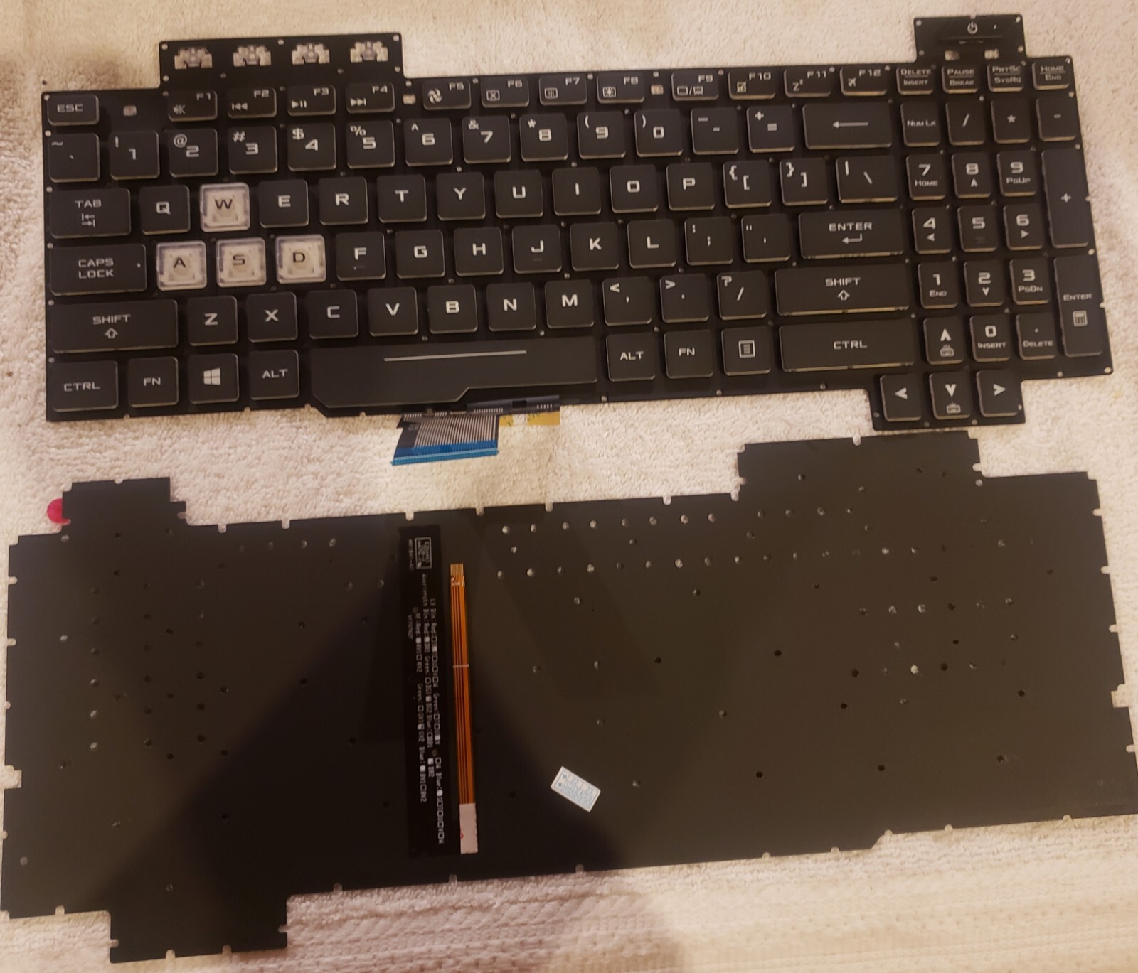 For ASUS TUF Gaming FX505D FX505DY FX505DD Laptop With Backlit Keyboard US BLACK