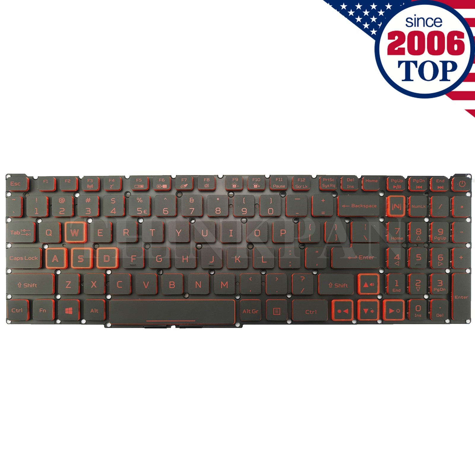 Backlit US Keyboard for Acer Nitro 5 AN515-54 AN517-51 AN715-51 N18C3