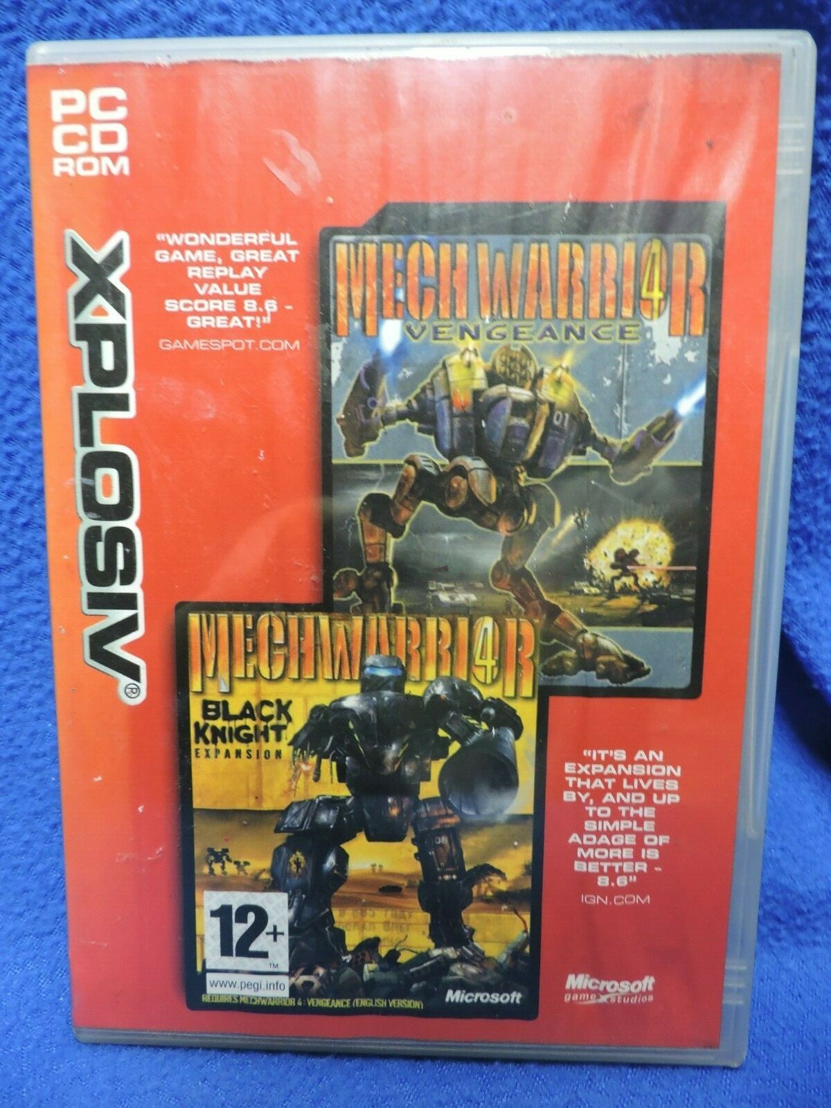 Vengence Black Knight Mechwarrior 4 Xplosiv PC CD Rom Game