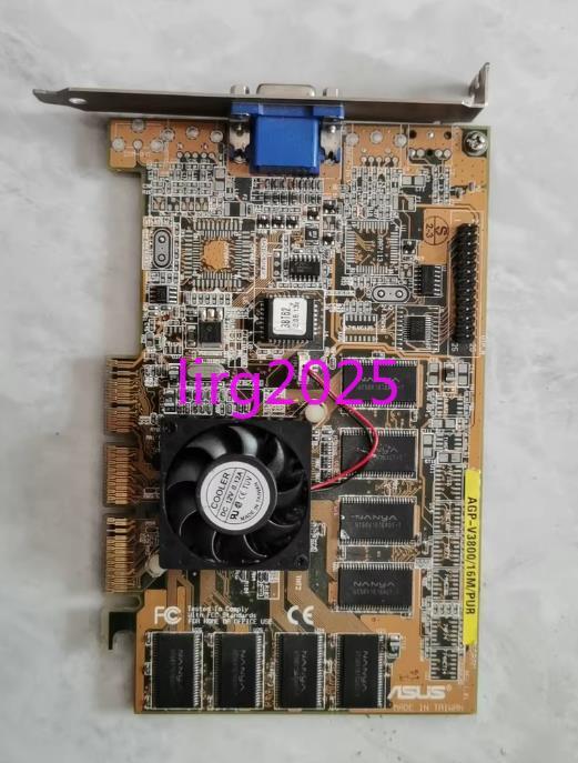 1pc used  Asus AGP-V3800/16M/PUR graphics card