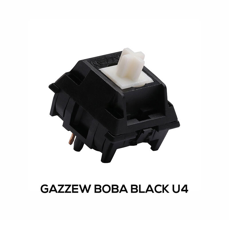 4X 10X 90X Gazzew Black Boba U4 Silent Tactile Mechanical Switches 62g 68g Lot