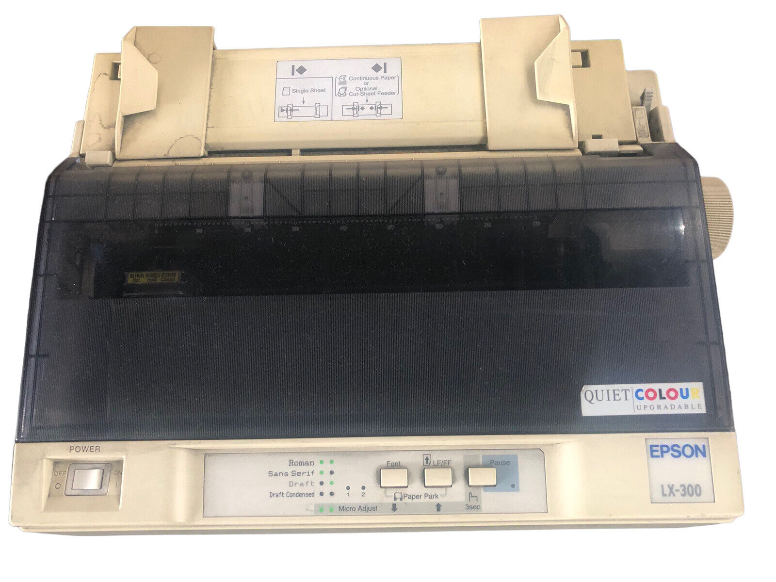 Epson LX300 LX 300 Dot Matrix Printer With Ream Of Dot Matrix Paper