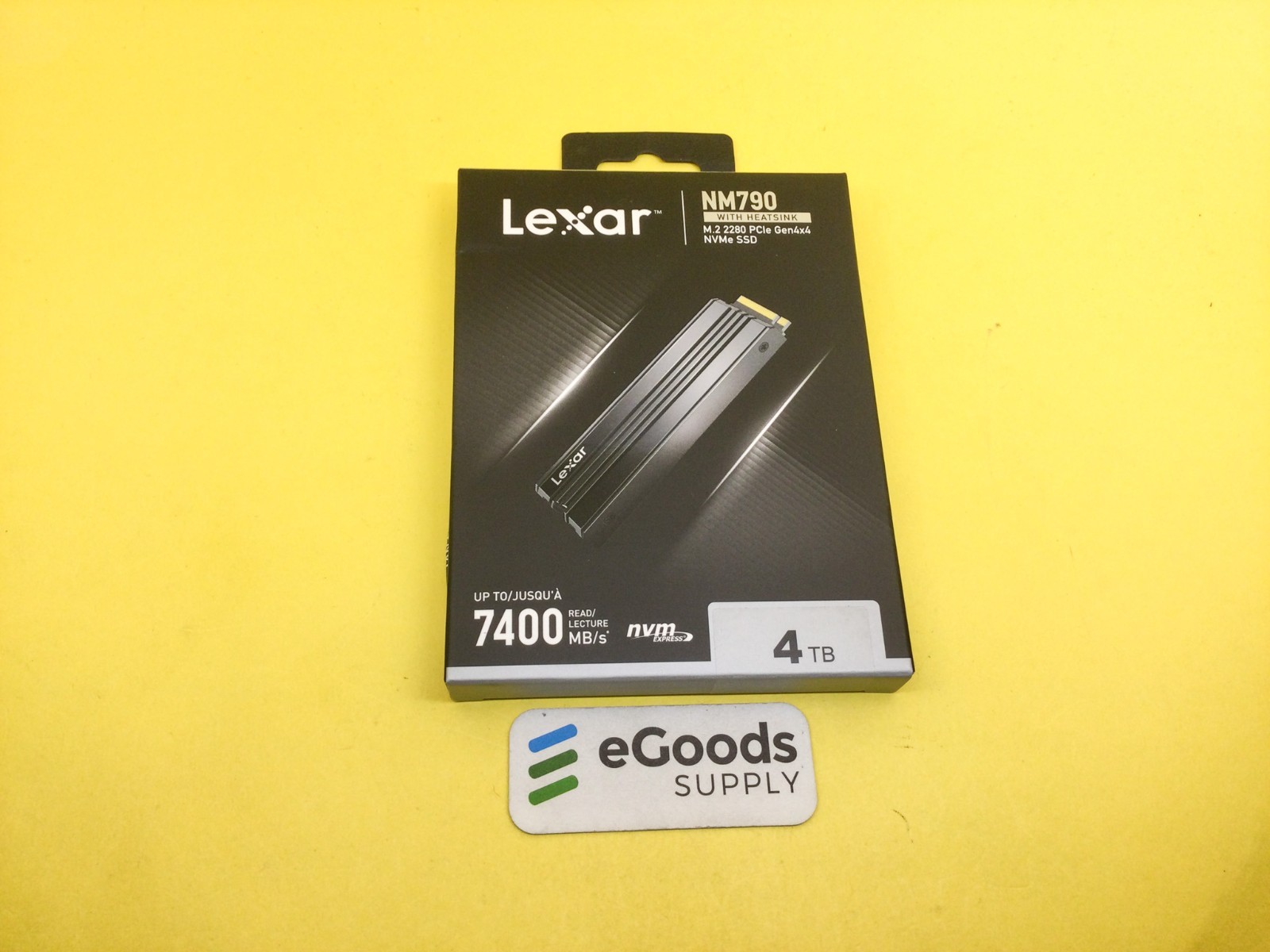 LNM790X004T Lexar NM790 4TB PCIe Gen 4x4 NVMe M.2 2280 Internal SSD New Sealed