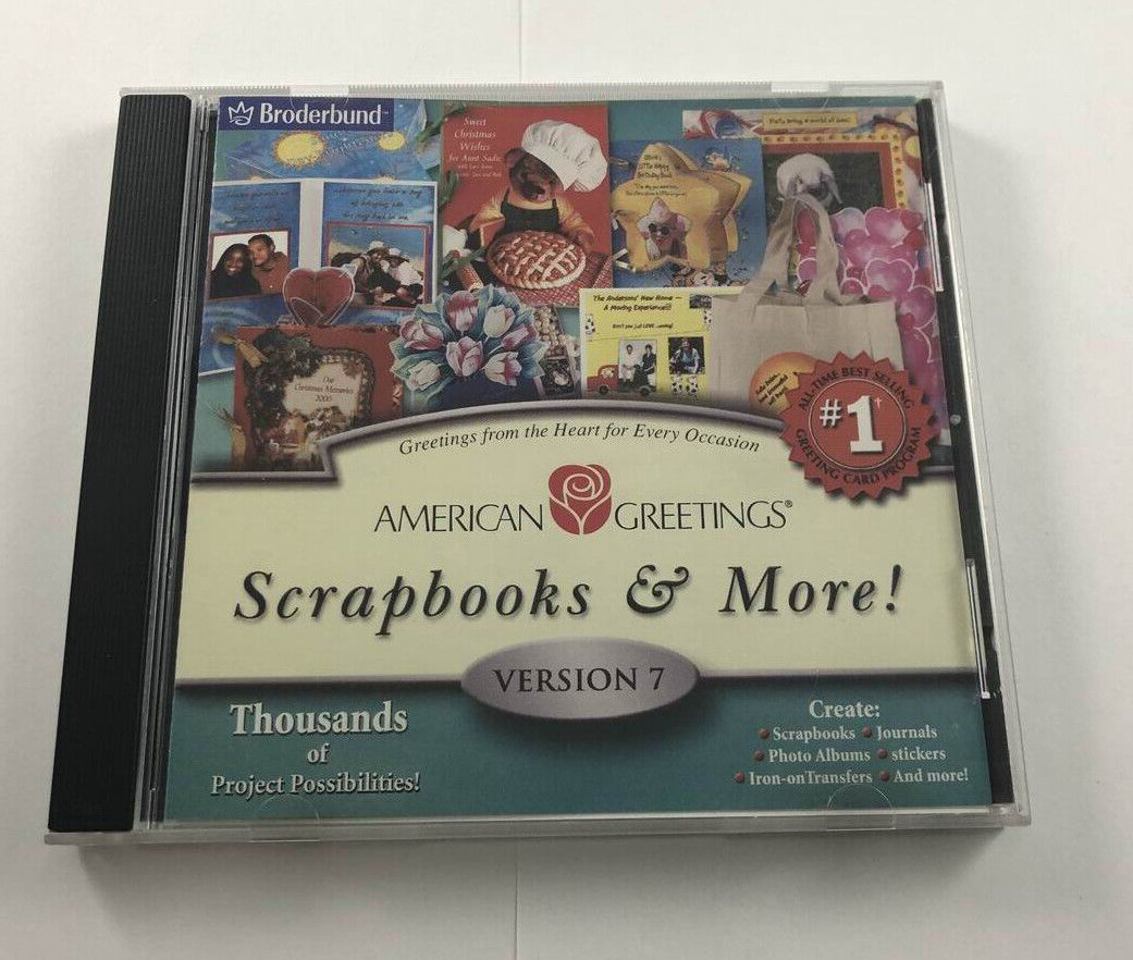 AMERICAN GREETINGS SCRAPBOOKS & MORE VERSION 7 : CD-ROM PC WIN 98/ME/2000/XP