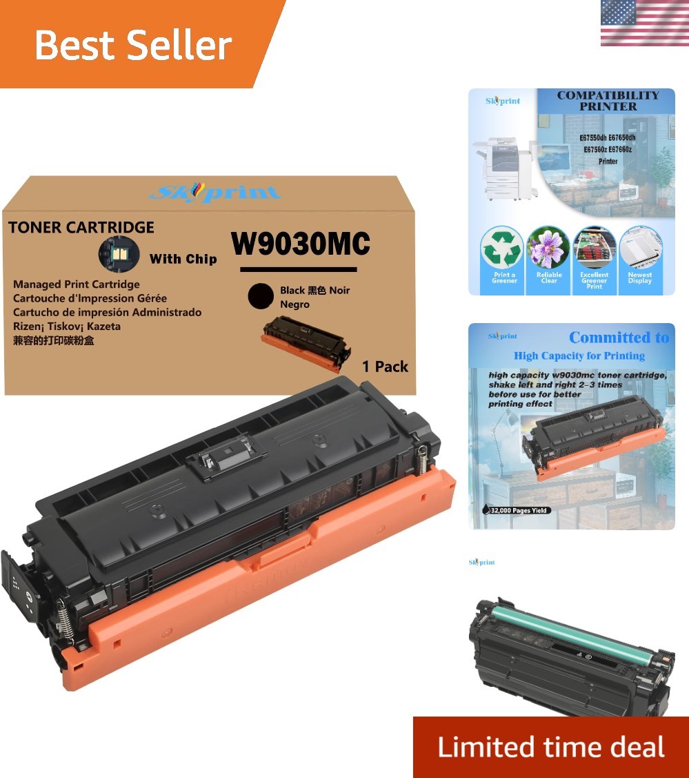 Cost-Effective W9030 Black Toner Cartridge | 32,000 Pages | Fits Multiple Models