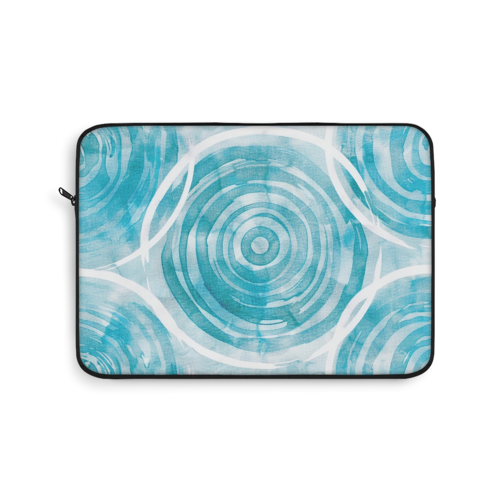 Abstract Circles Pattern Laptop Sleeve, Beach Vibes, Tech Accessory, Tablet Case