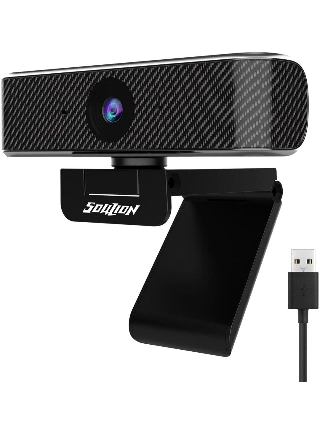SOULION C20 Webcam with Microphone, Full HD 1080p Webcam Camera w/ Slide Privacy