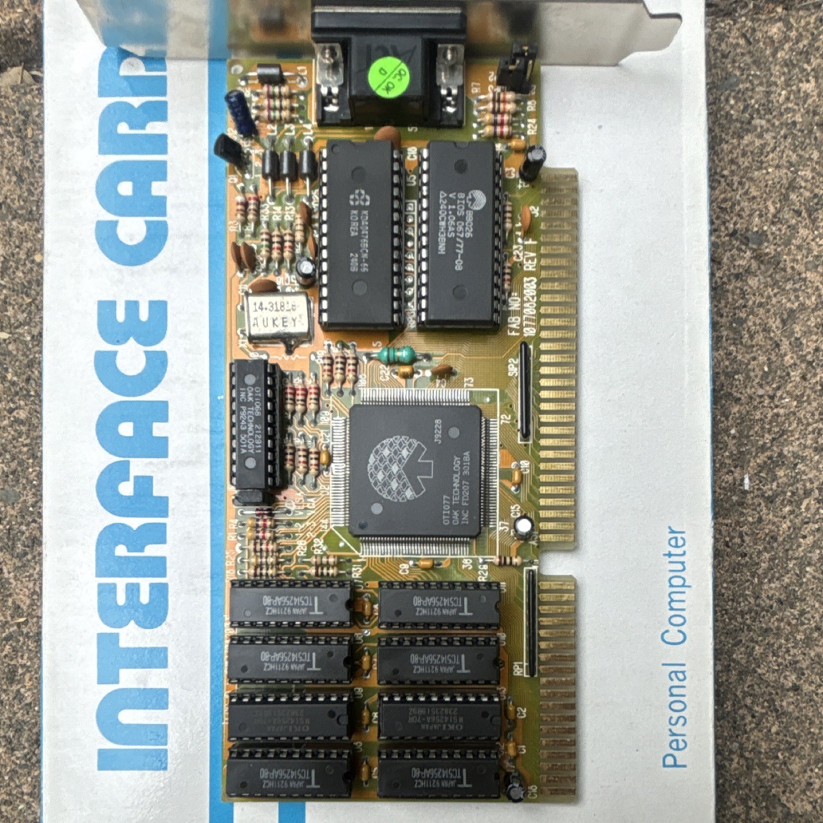 VINTAGE 1992 OAK TECHNOLOGY VGA CARD 