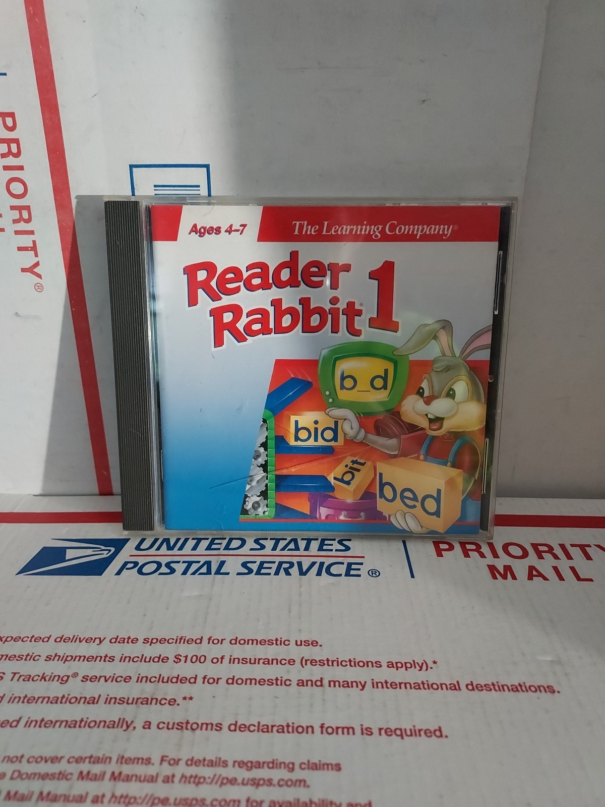 The Learning Company Reader Rabbit 1 Ages 4-7 PC CD Windows MAC No Keycode #159