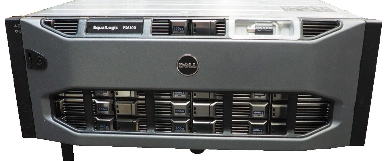 Dell EqualLogic PS6100 iSCSI San Storage Array w/ 24*600GB 15K SAS HDD, Dual PSU