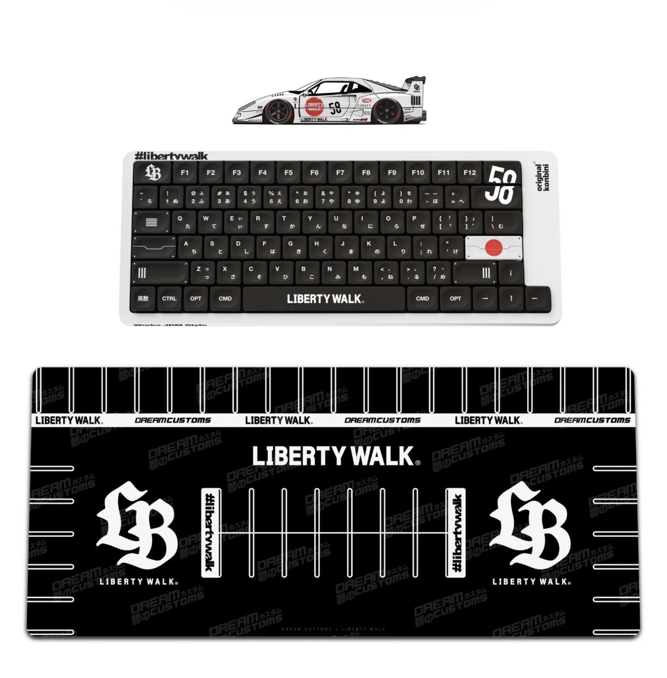 Liberty Walk Original Konbini Keyboard Deskpad Bundle 1/500 Worldwide LBWK