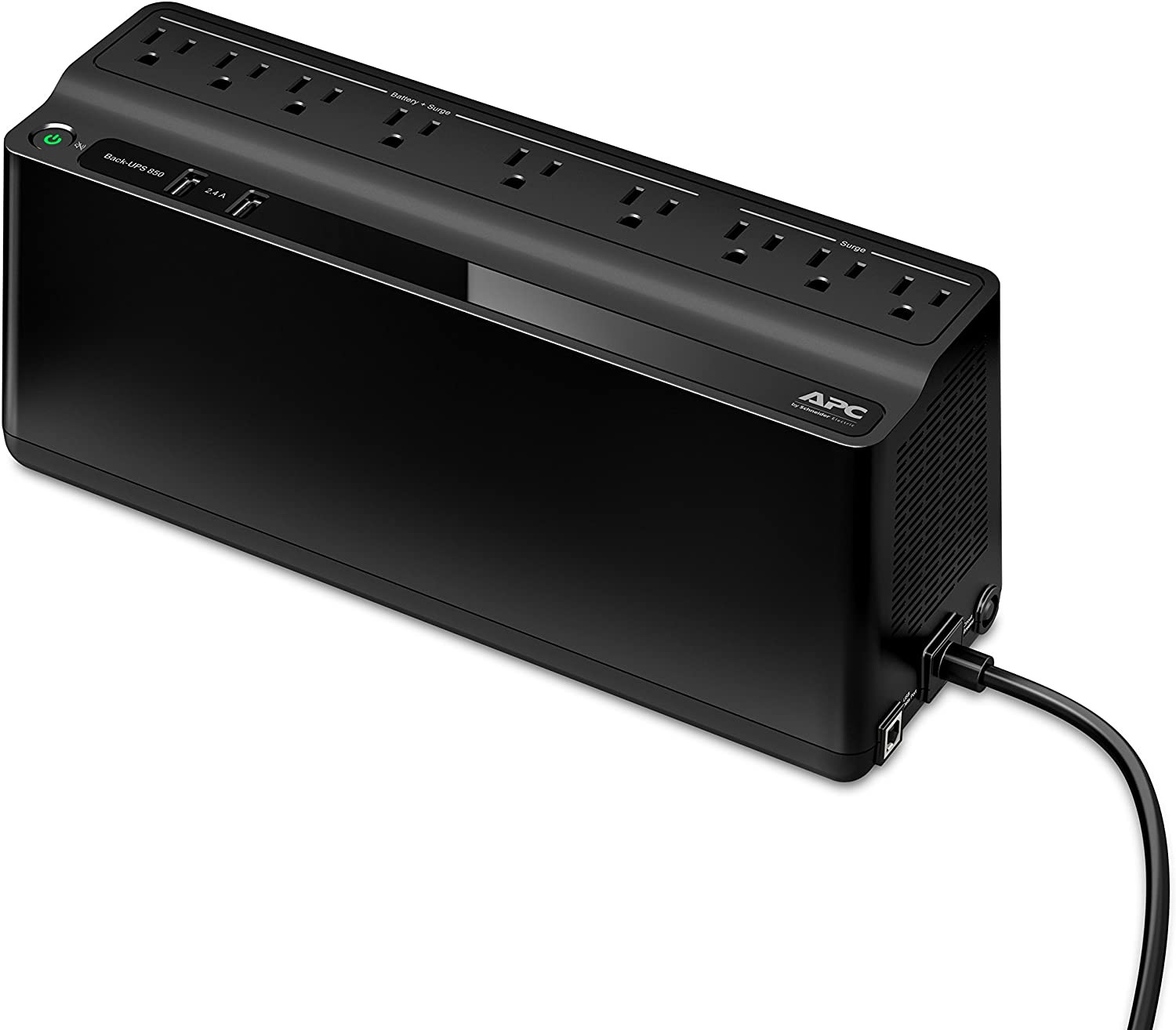UPS Battery Backup Surge Protector 850VA BE850G2 Back Ups w/ 2 USB Charger Ports
