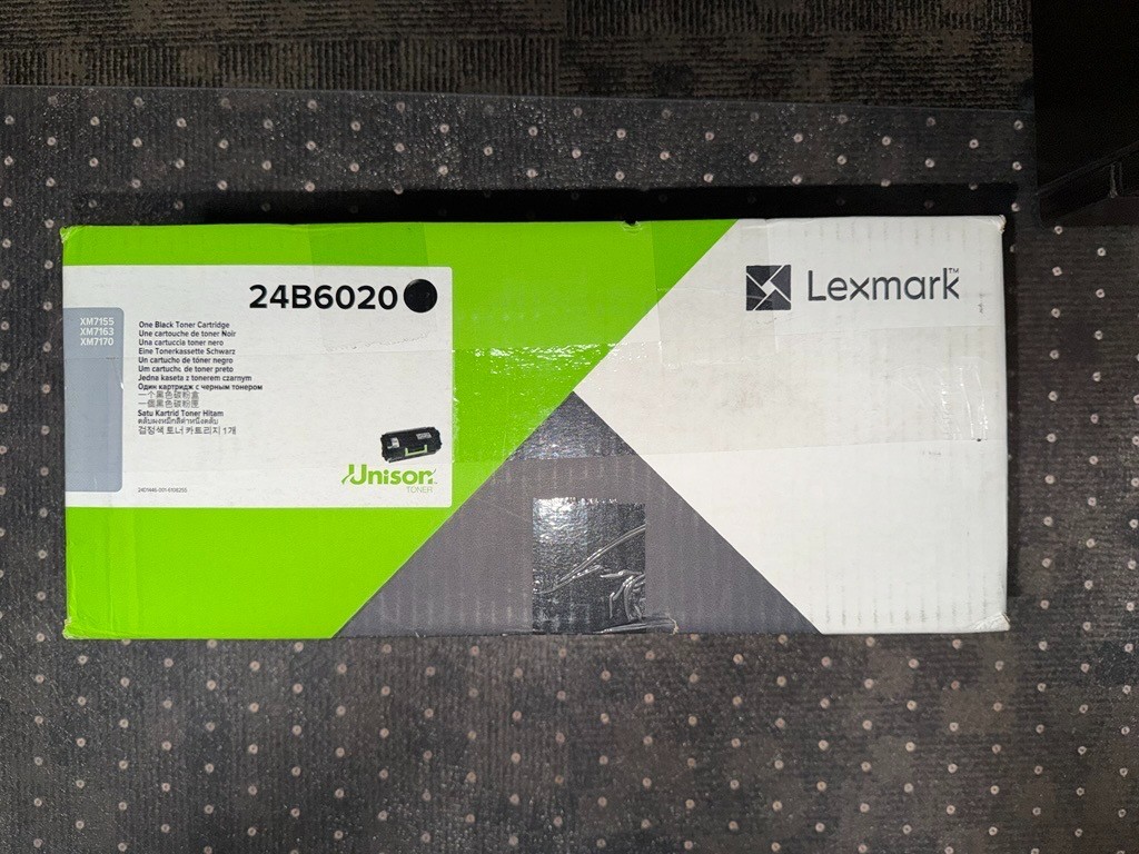 Genuine Lexmark 24B6020 Black Toner Cartridge- XM7155, XM7170, XM7163