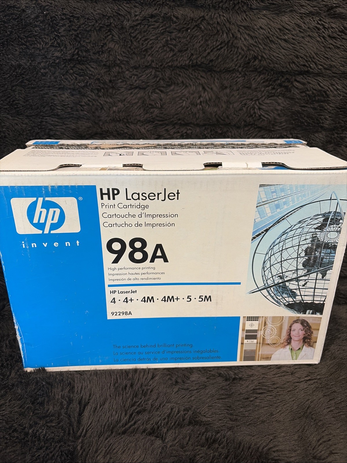 New OEM HP LaserJet 98A Toner Cartridge Black 92298A Open Box Toner New & Sealed