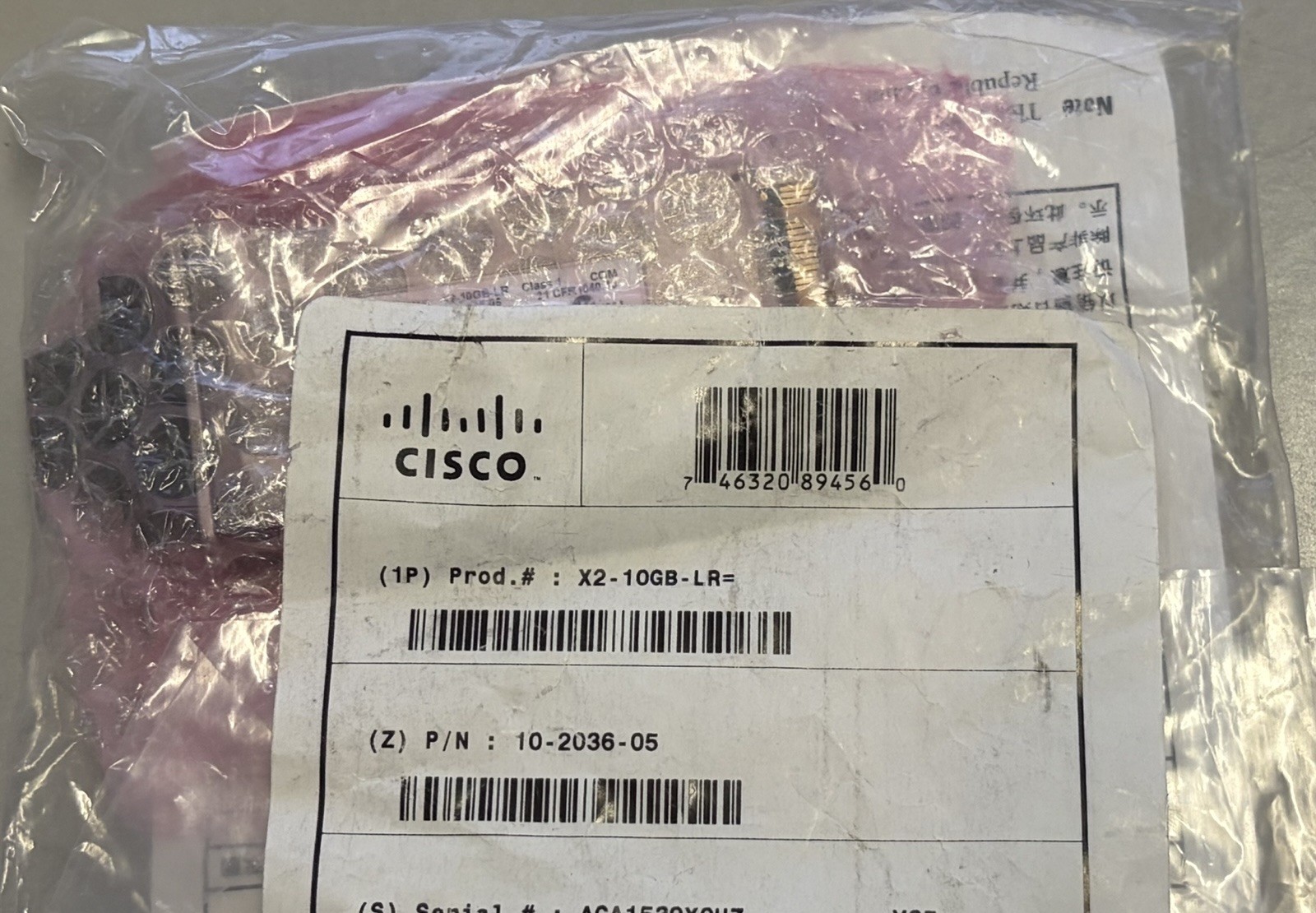 New Sealed Genuine Cisco X2-10GB-LR 10GB Module 10-2036-05