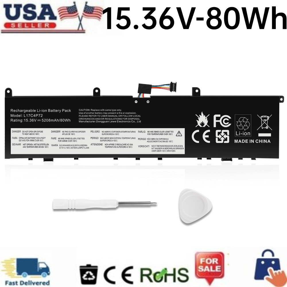L17C4P72 L17M4P72 Battery for Lenovo ThinkPad P1 X1 Extreme 1st 2nd Gen 01AY969