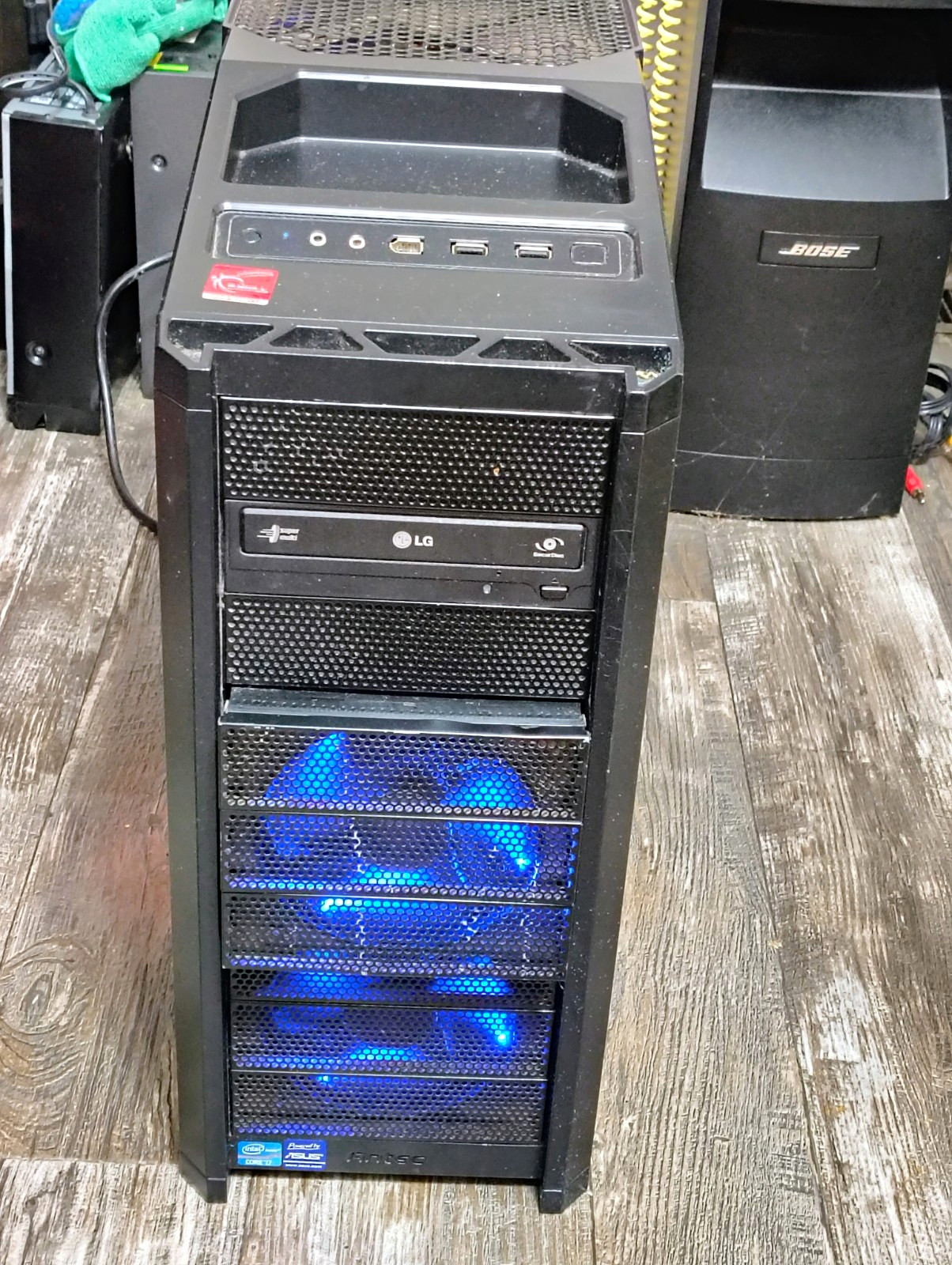 Custom/Whitebox Gaming Tower PC Intel Core i7 RTX SSD RGB Lighting Black