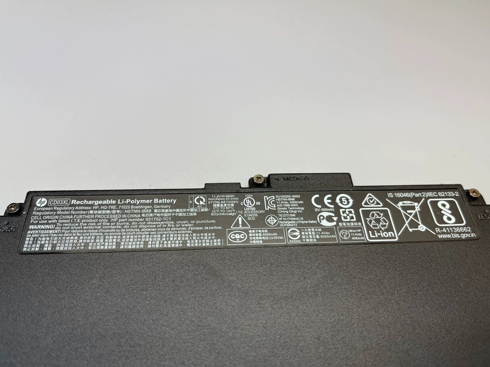 OEM Genuine CD03XL Battery for HP ProBook 640 645 650 G4 G5 650 G7 931702-421