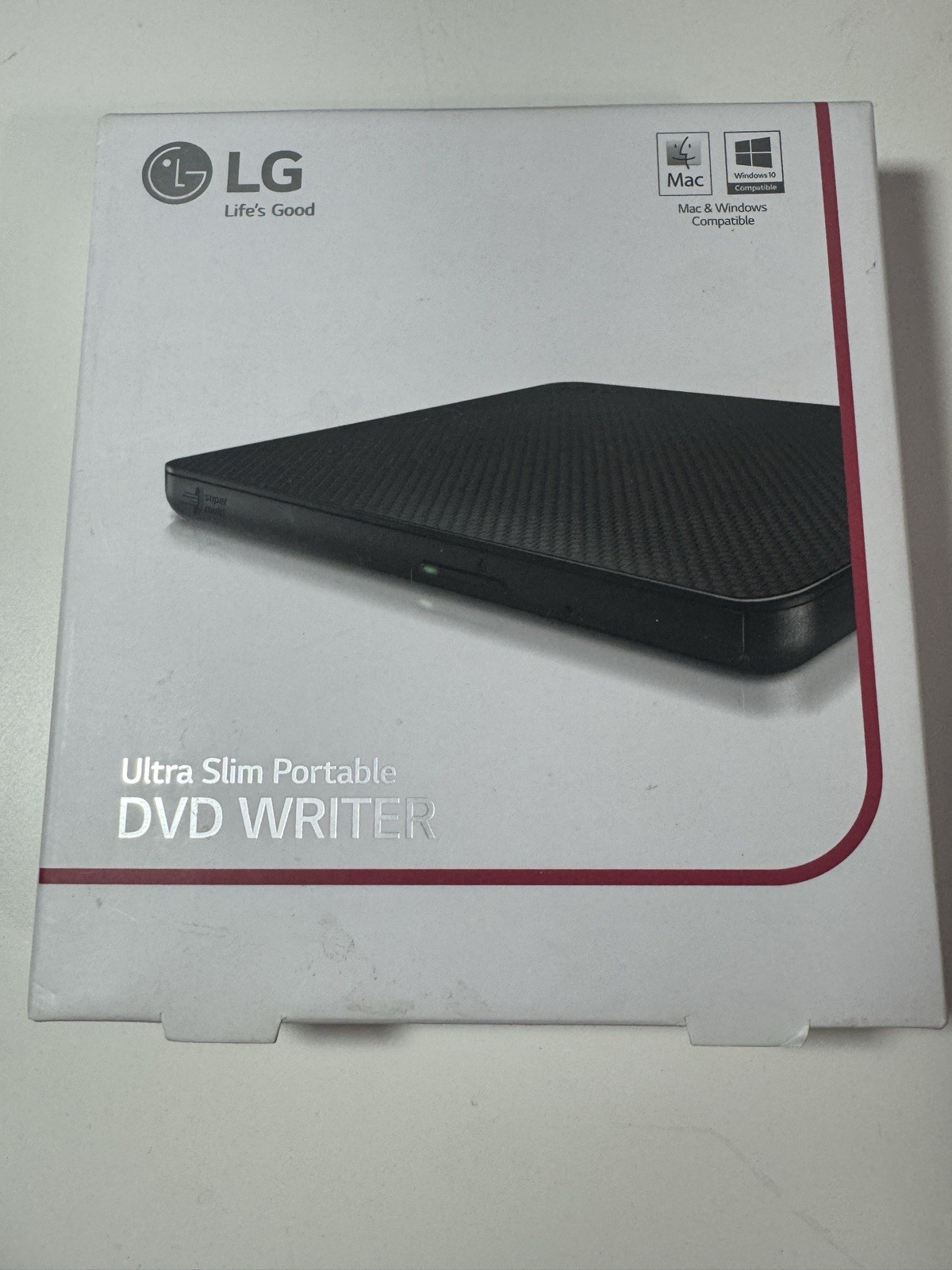 NEW LG ULTRA SLIM PORTABLE DVD WRITER SP80NB60.        2