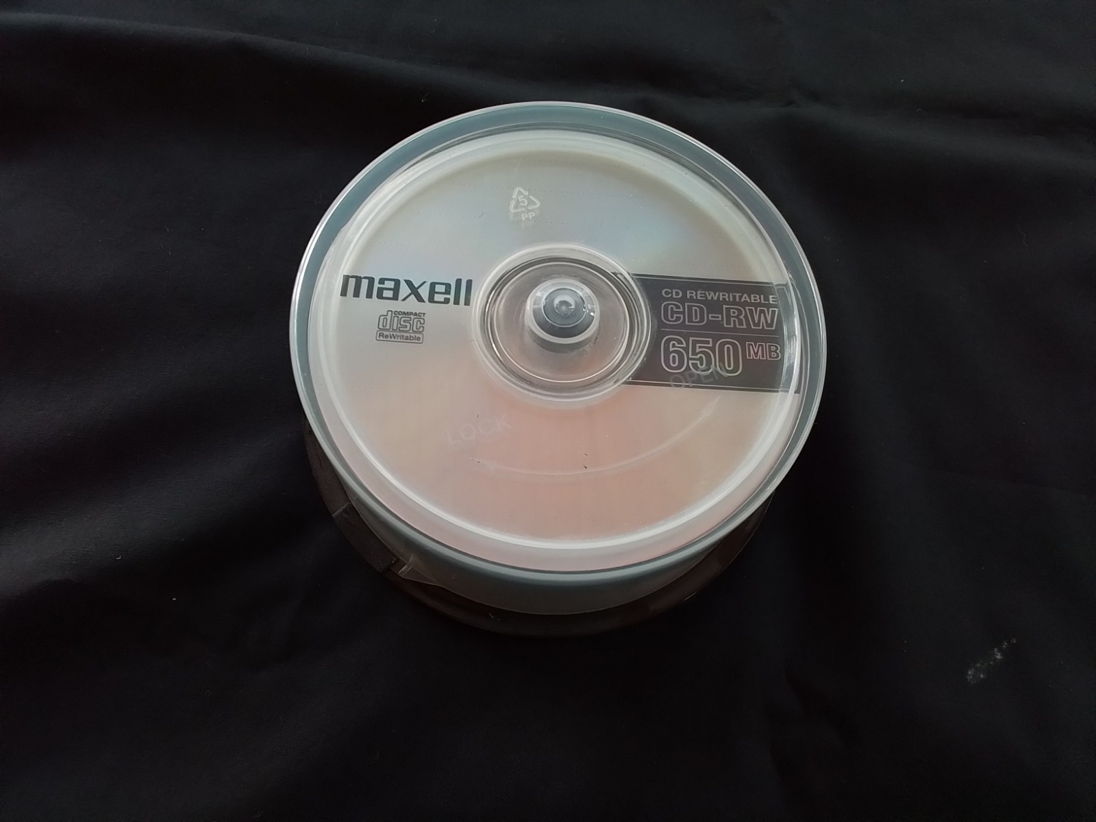 25 Maxell CD-RW Rewritable Blank Discs 650MB Capacity Spindle/Cake Box Packaging