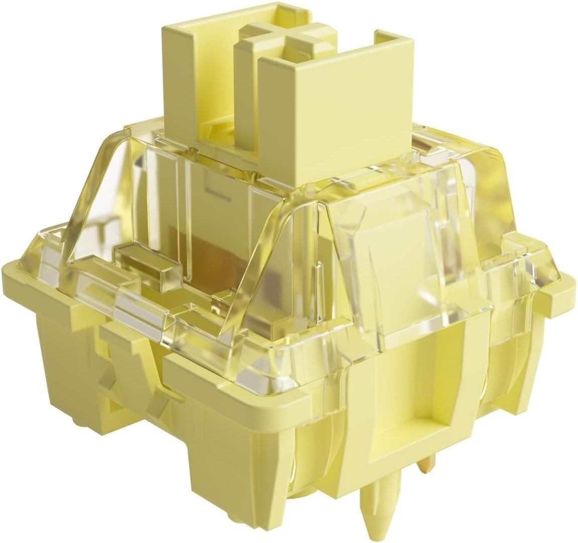 RGB Compatible V3 Creamy Yellow Mechanical Switches - 45 pcs for Smooth Gaming