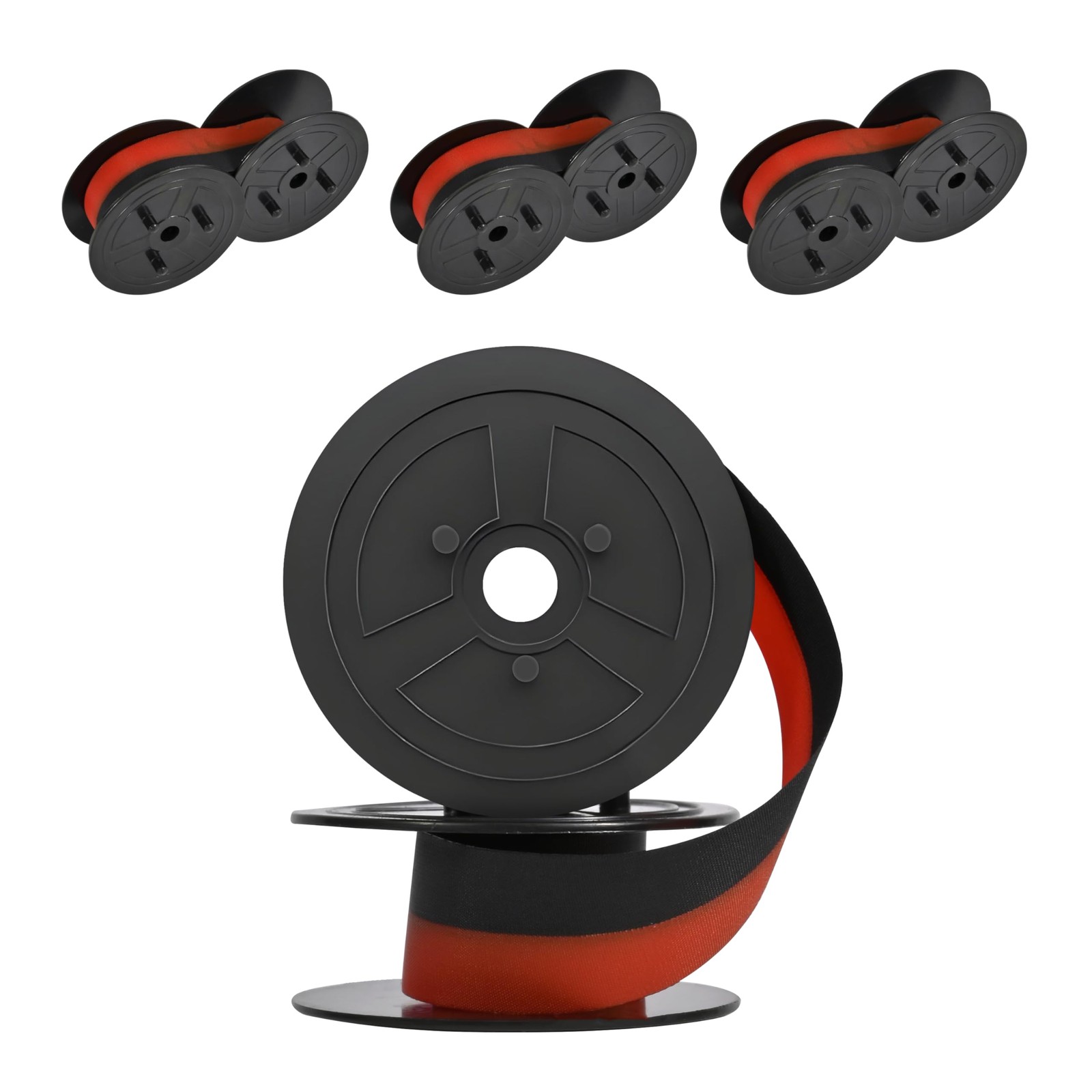 4 Pack Sharp EL-1197PIII Calculator Ink Ribbon, Red/Black