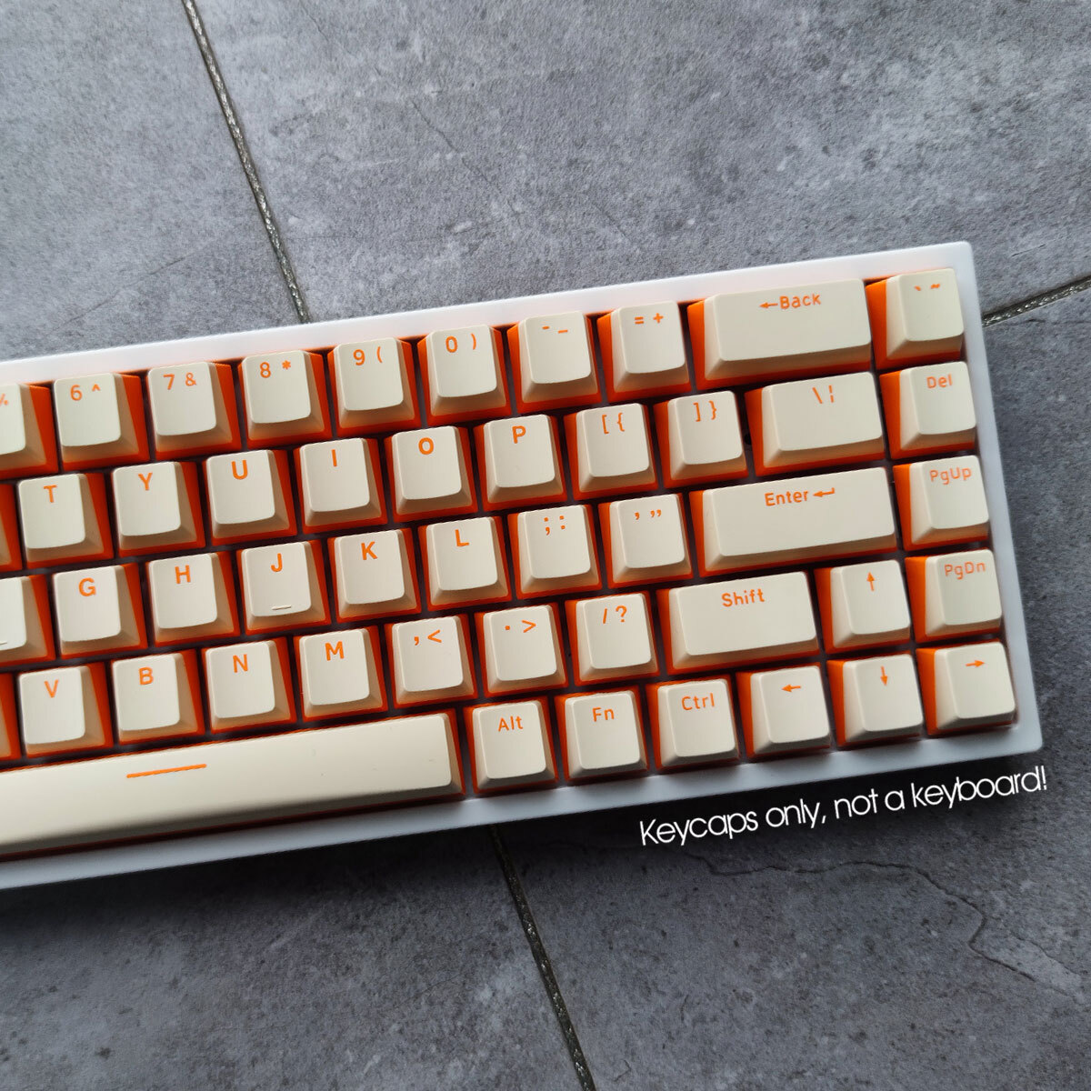 Cheese PBT Double Shot Keycaps Set Stylish OEM for Cherry MX Mechanical Keyboard