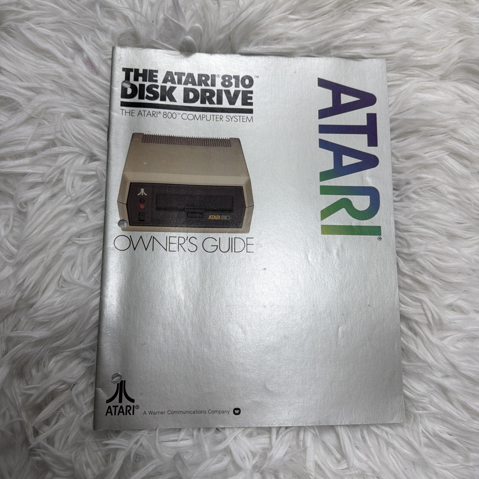 Vintage ATARI 810 Disc Drive Computer Owner's Guide User Manual 1981 Rare