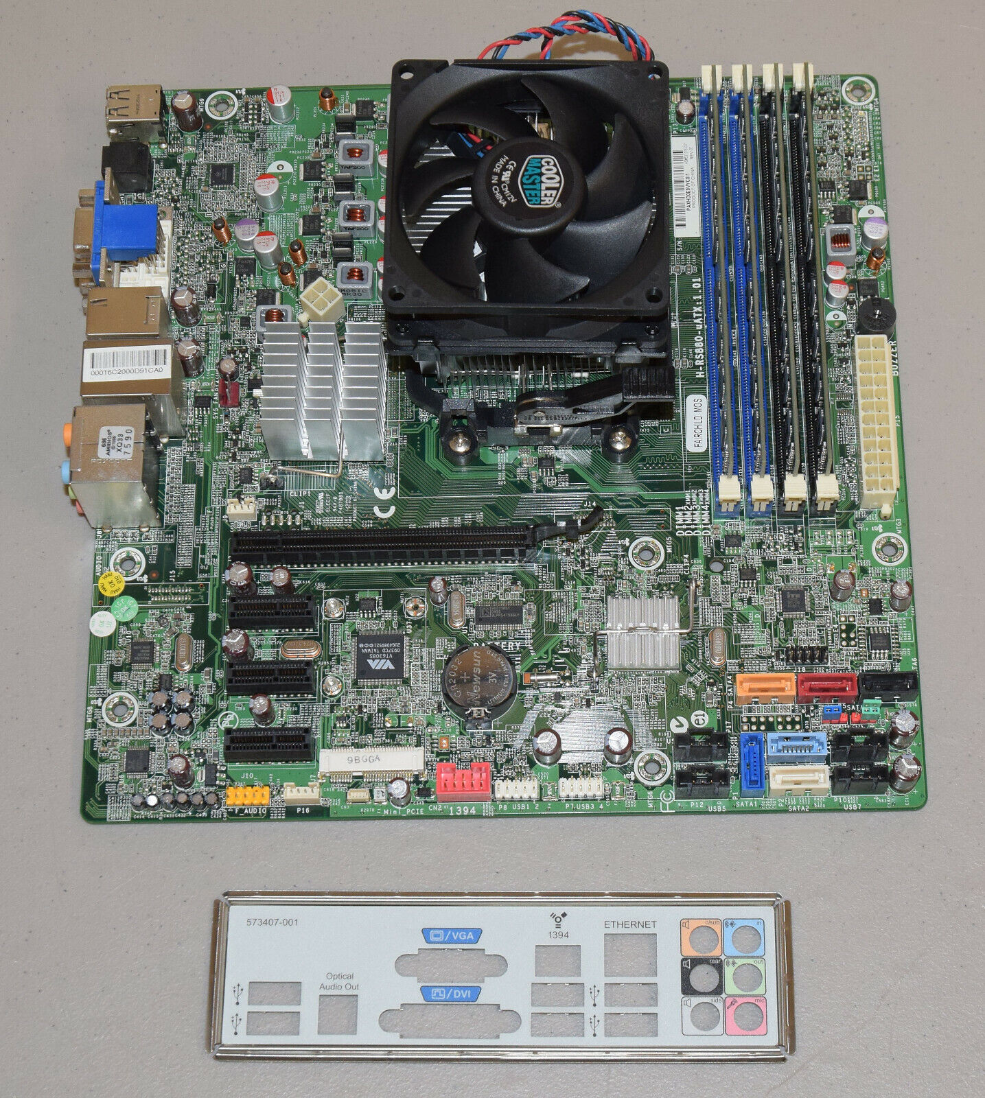 HP Pavilion p6331p Motherboard AMD Athlon II X4 630 Quad Core 8GB IO Shield