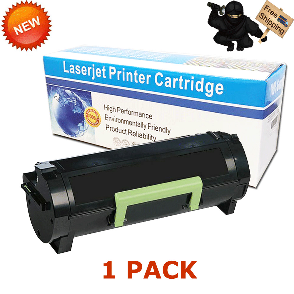 1 Pack 60F1H00 601H Toner For Lexmark MX310dn MX410de MX510de MX511de MX610de