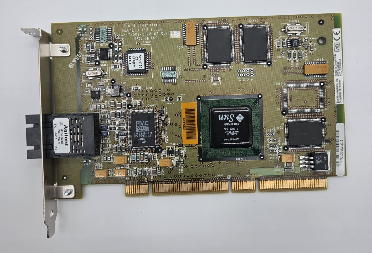 Sun Microsystems 501-3028 X1157A SunATM 155/MFiber PCI ATM Fiber Adapter Card