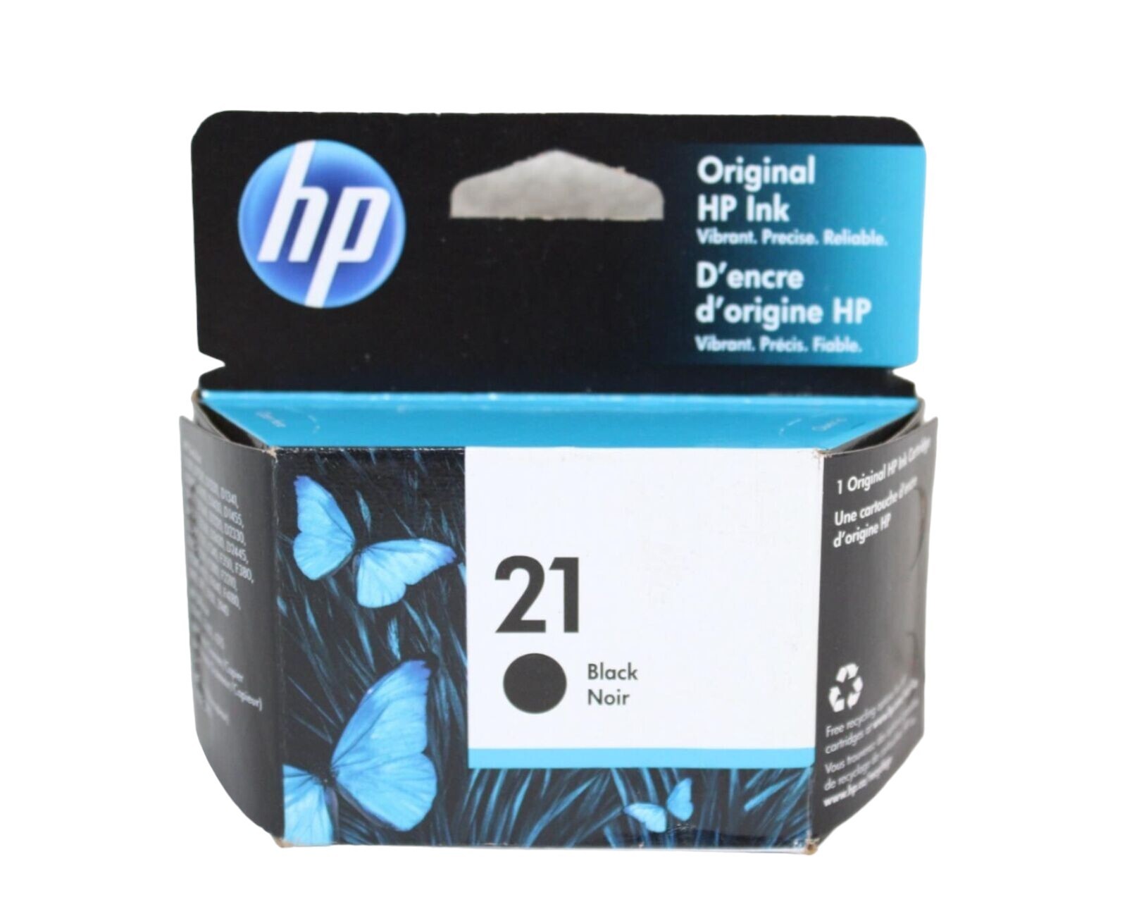 GENUINE HP 21 Black Ink Cartridge for Deskjet 3910 Officejet J3635