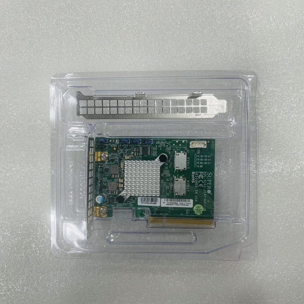 Supermicro AOC-SLG3-2E4T dual-Port Gen-3 Internal NVMe Host Bus Adapter