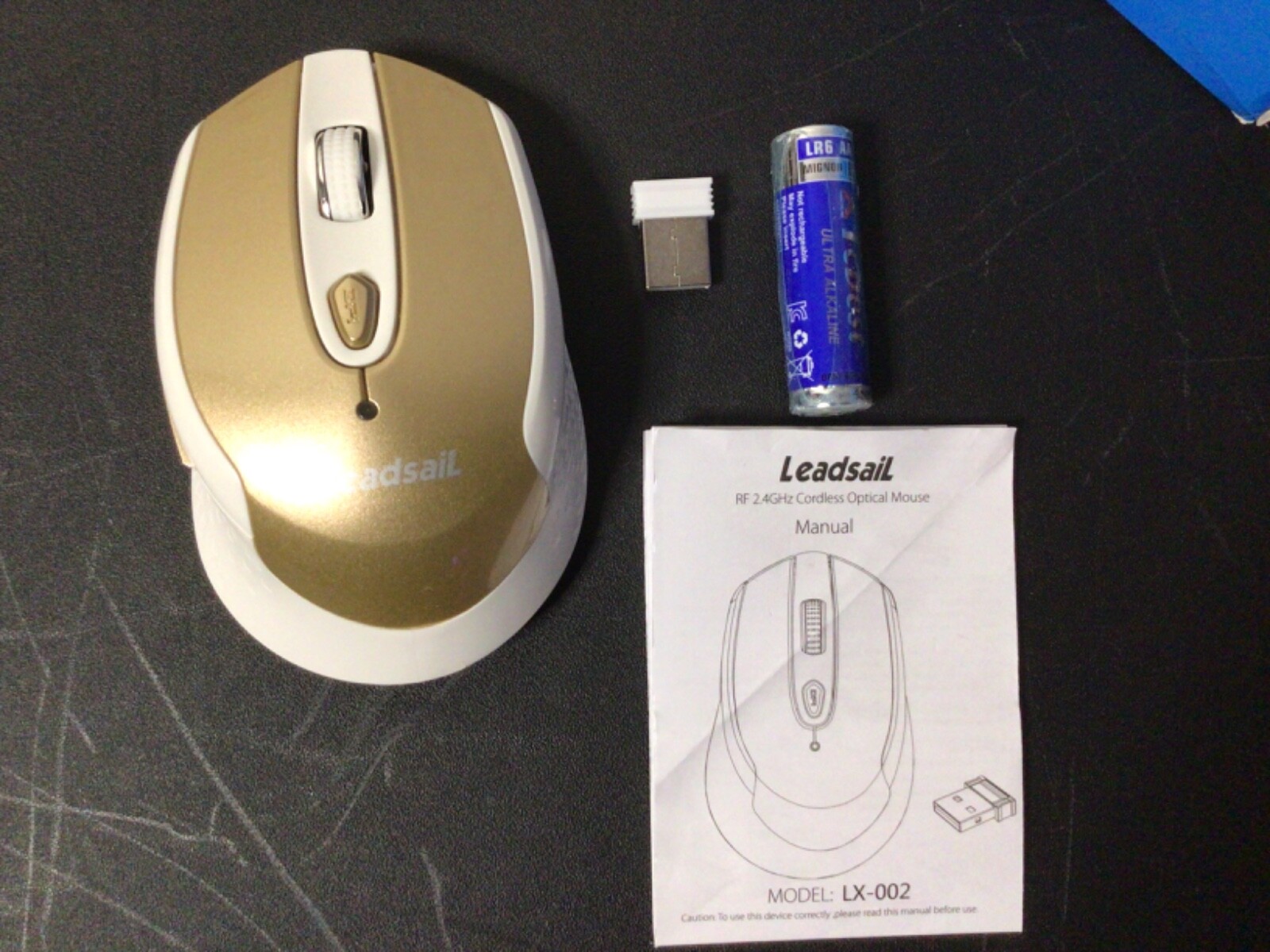Leadsail LX-002  Wireless Mouse GOLD
