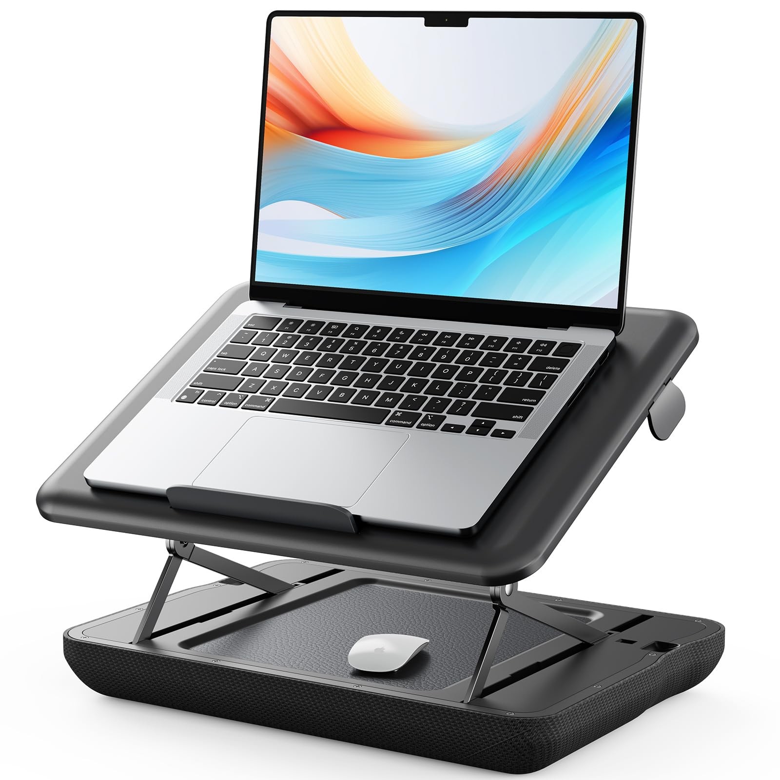 Height & Tilt Adjustable Lap Desk, Portable Laptop Stand for Bed