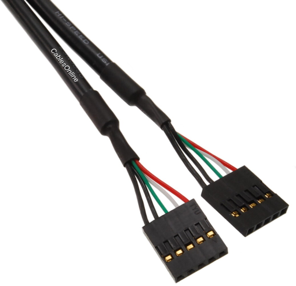 5-Pin (1x5) IDC Motherboard Header Female to female Internal Cable