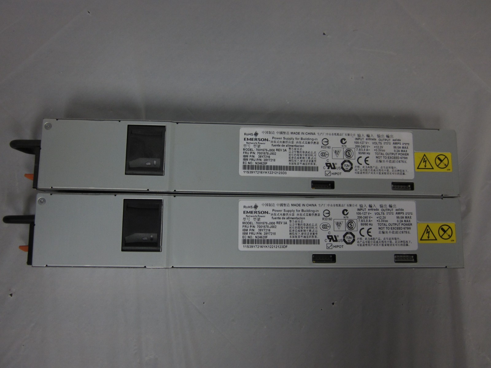 IBM Emerson Power Supply 675W 7001578-J000 For Building-in BUNDLE OF 2