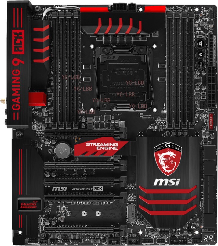 For MSI X99A GAMING 9 ACK X99 Motherboard 2011-3 Support 6850K E5 V3V4 Tested