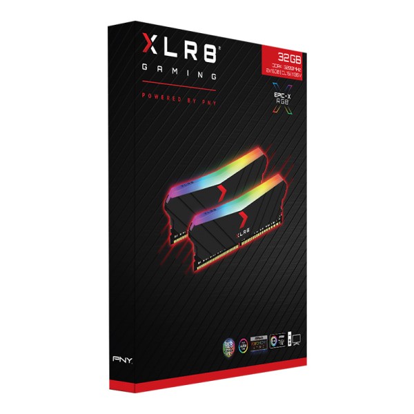 PNY 32GB (2x 16GB) XLR8 Gaming EPIC-X RG DDR4 3200MHz Desktop Memory Kit