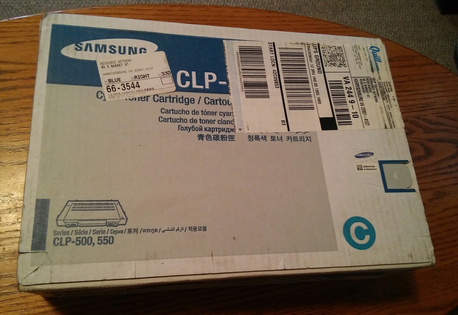 000 NIB Samsung CLP-500D5C Cyan Toner Cartridge 500-550 Series New Sealed