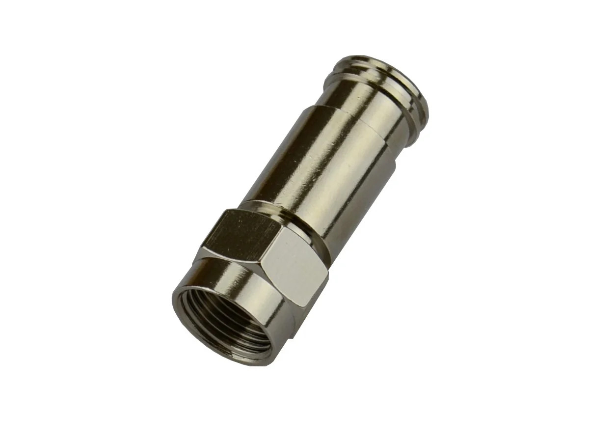 Monoprice RG-6 Quad Shielding Universal F-type Compression Connector, 25 Pack